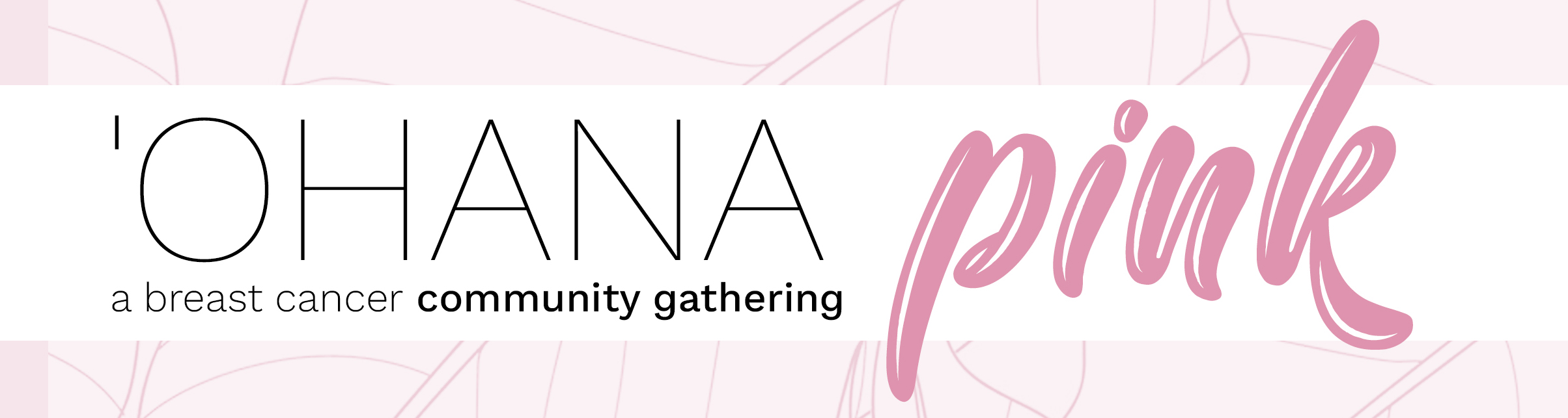 ohana pink banner